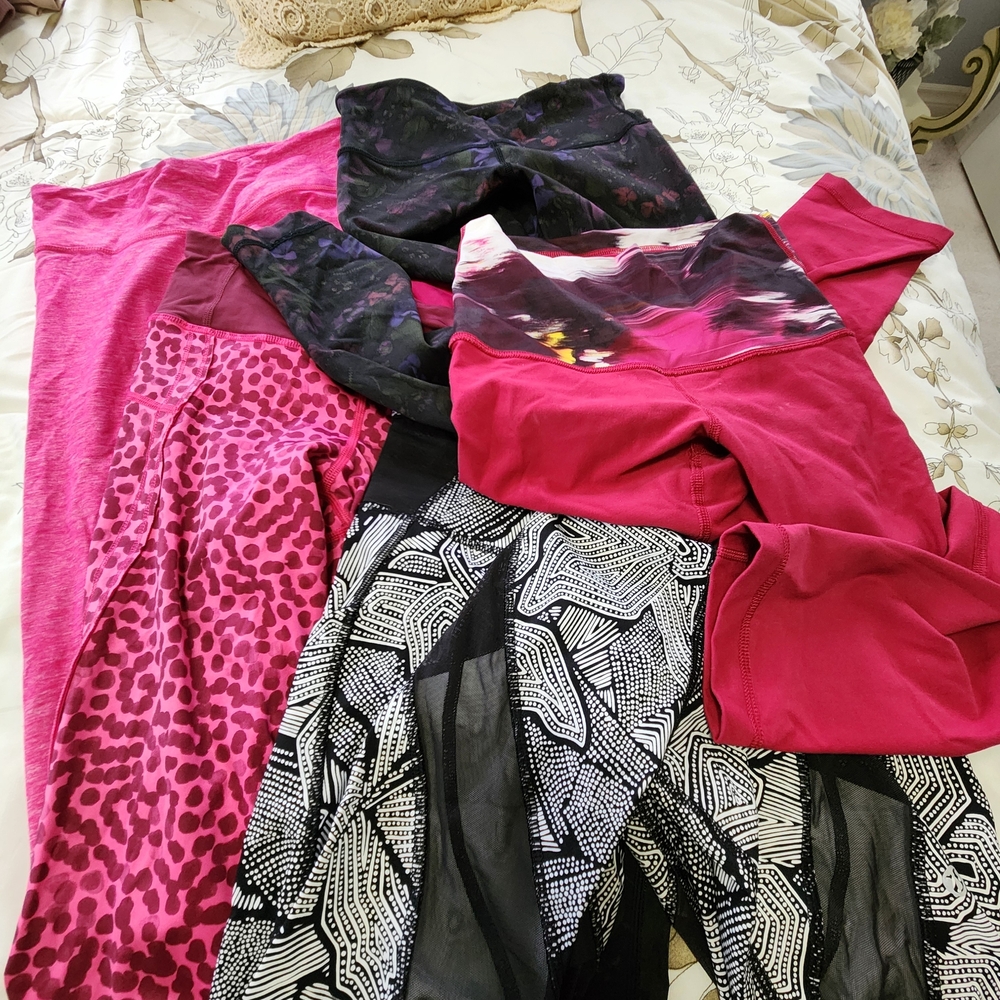 Lululemon Athletica Assorted Leggings - Pink, Black, White